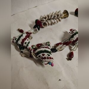 Prosperity Hens Tota India Handcrafted Sequins Beads Good Luck Vintage 26"